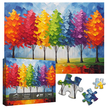 Alberi colorati puzzle puzzle 1000 pezzi